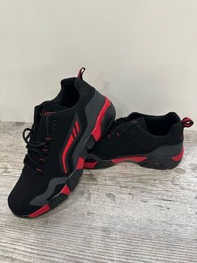 Men’s Athletic Sneakers Two Tons Black & Red Size 14 1/2  (48)